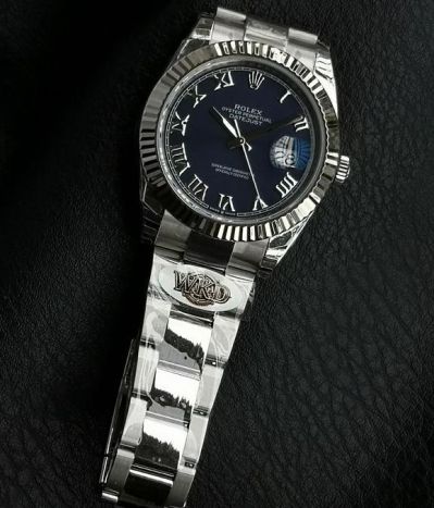 WKD Factory Rolex Datejust 41mm 3235 Movement Roman Markers Dark Blue Face Watch